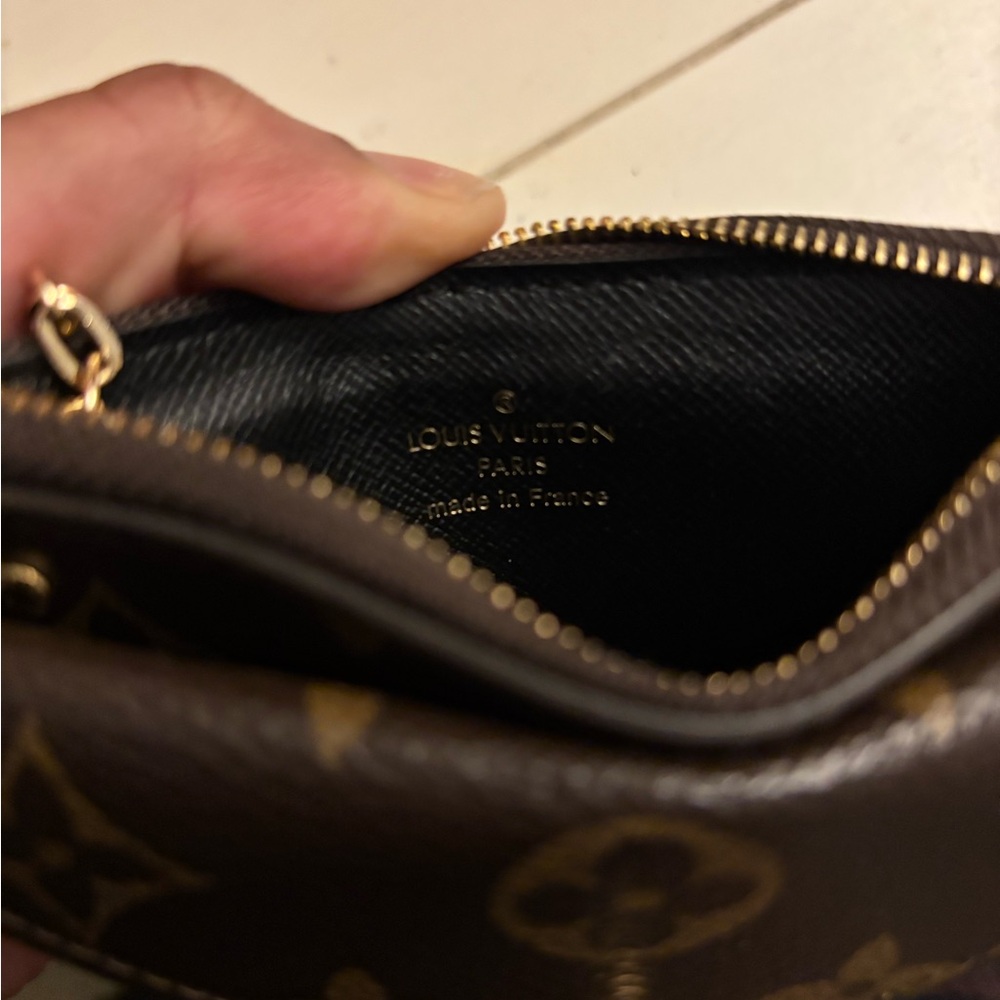 Louis Vuitton Monogram Envelope Card Holder Wallet Brown and Gold 100% AUTHENTIC - Picture 2 of 5